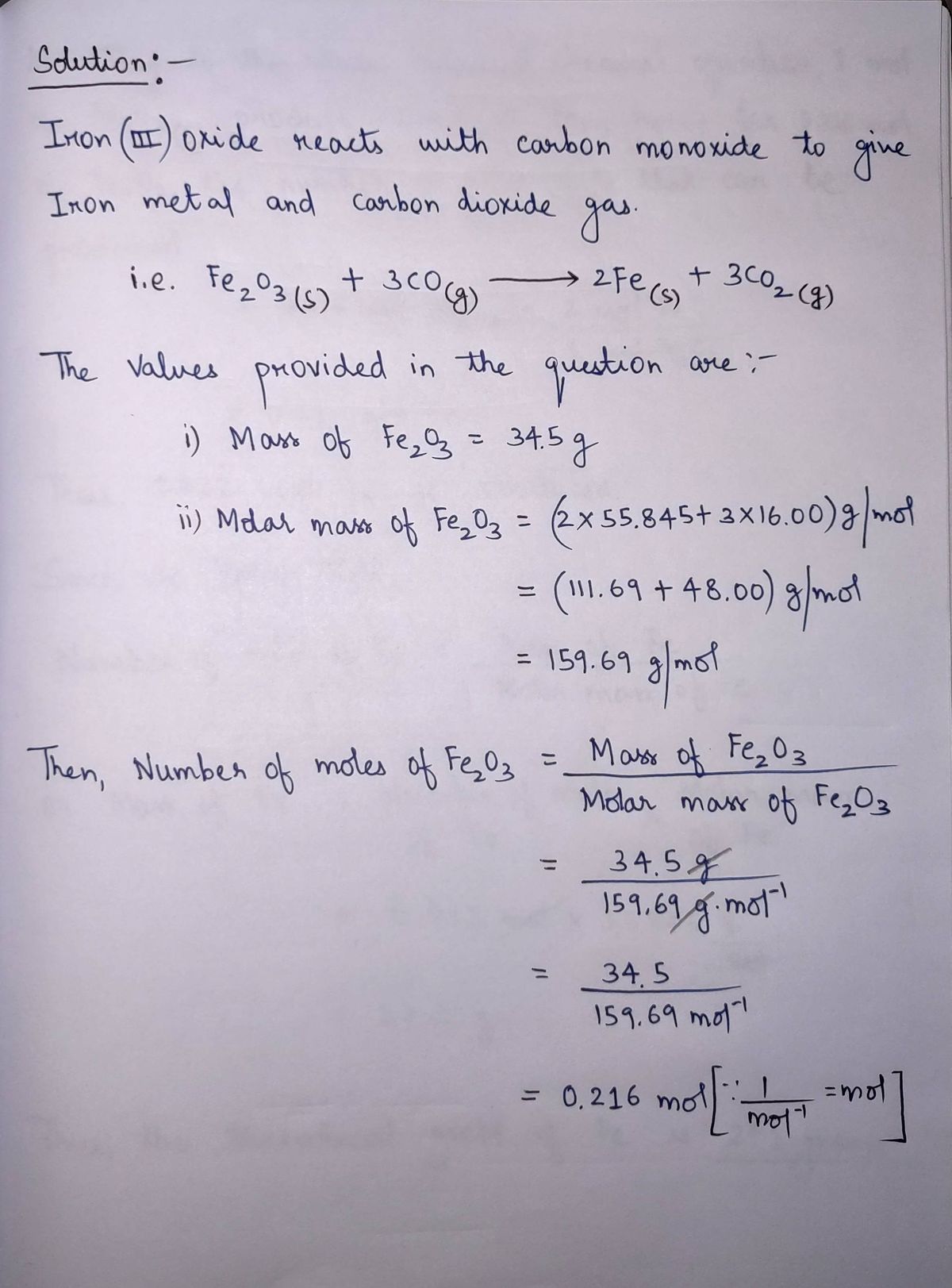 Chemistry homework question answer, step 1, image 1